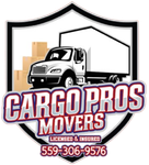 Logo: White moving truck with boxes, "Cargo Pros Movers", phone number.