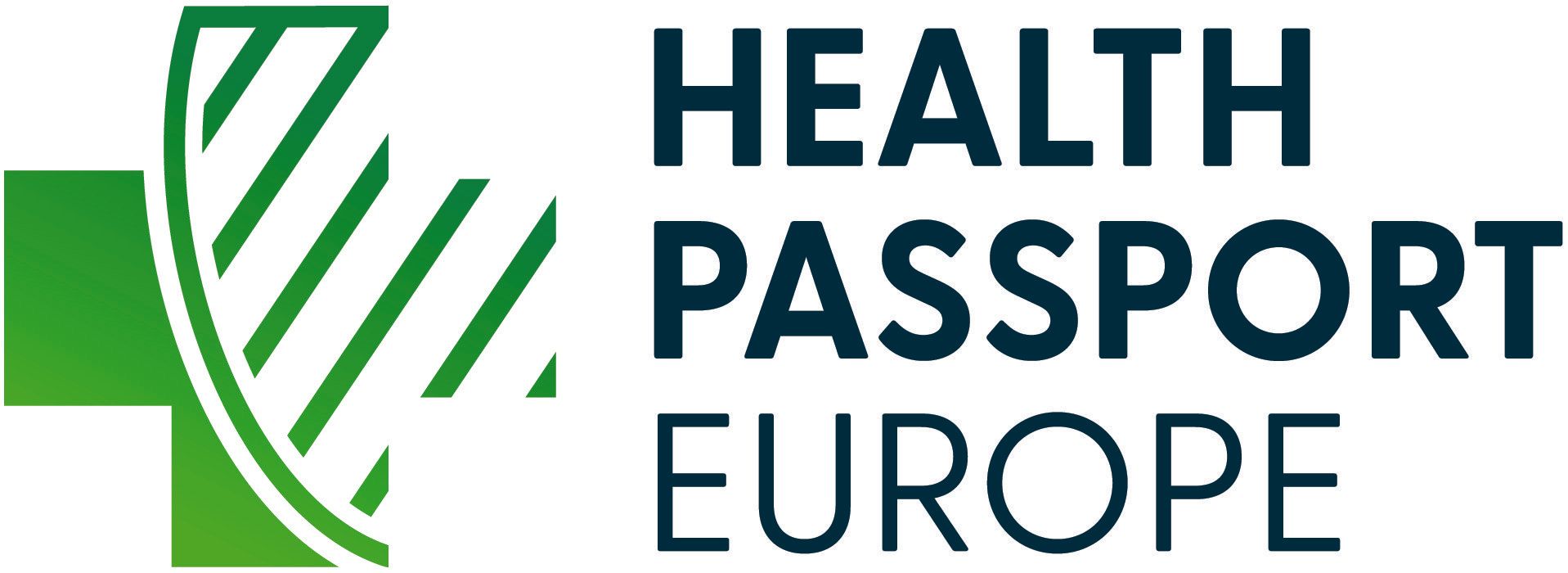 Health Passport Europe logo with a green cross symbol and text.