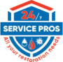 The logo for service pros all your restoration needs.