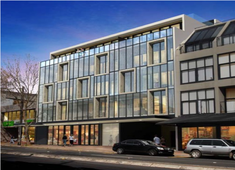 Artist impression of 398-400 Pacific Highway, Crows Nest NSW