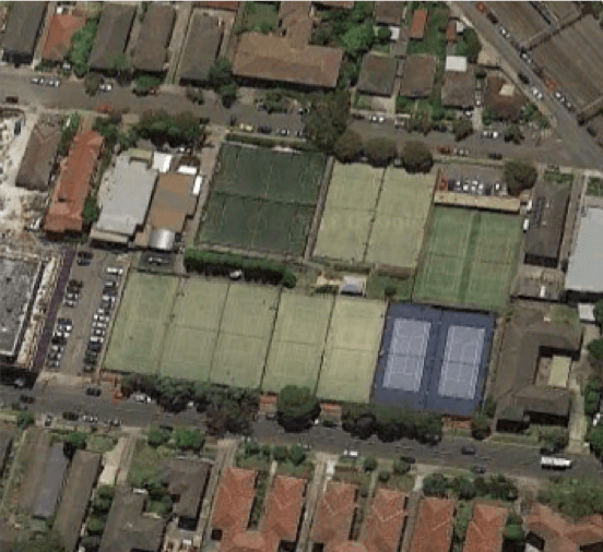 Aerial view of Strathfield Sports Club, Strathfield NSW