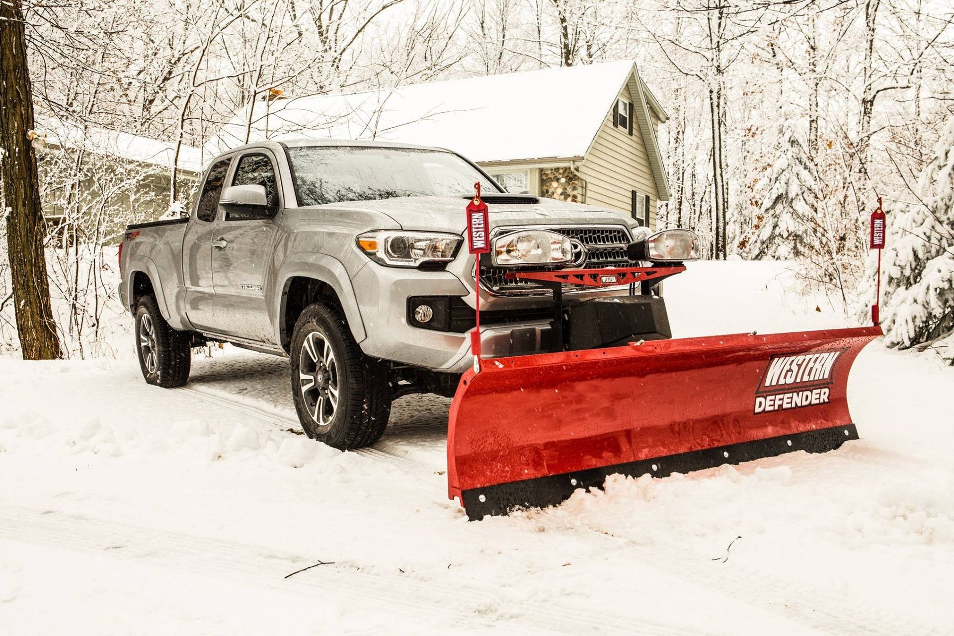 Snow Plow Clearing Snowy Road — Destin, FL — Destin Discount Granite And Cabinets