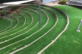 amphitheater with artificial grass