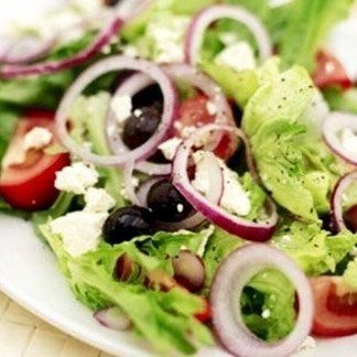 insalata con cipolle e olive