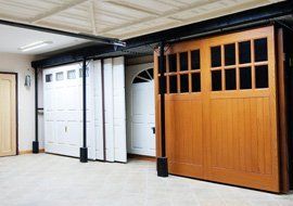 a wide range of different shaded garage doors available in our showroom