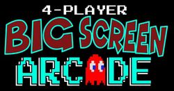 big screen 4 player multi game arcade machine hire