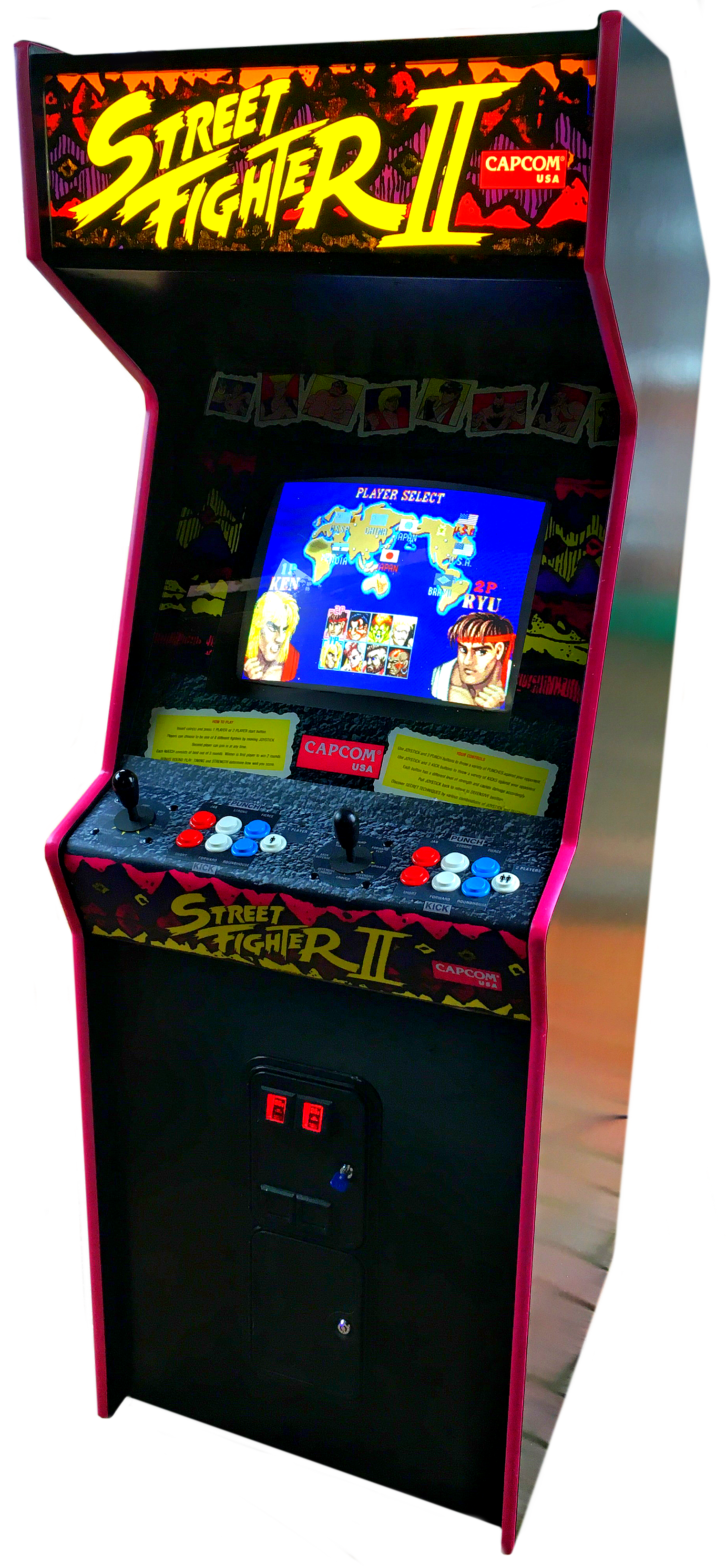 street fighter 2 arcade machine hire