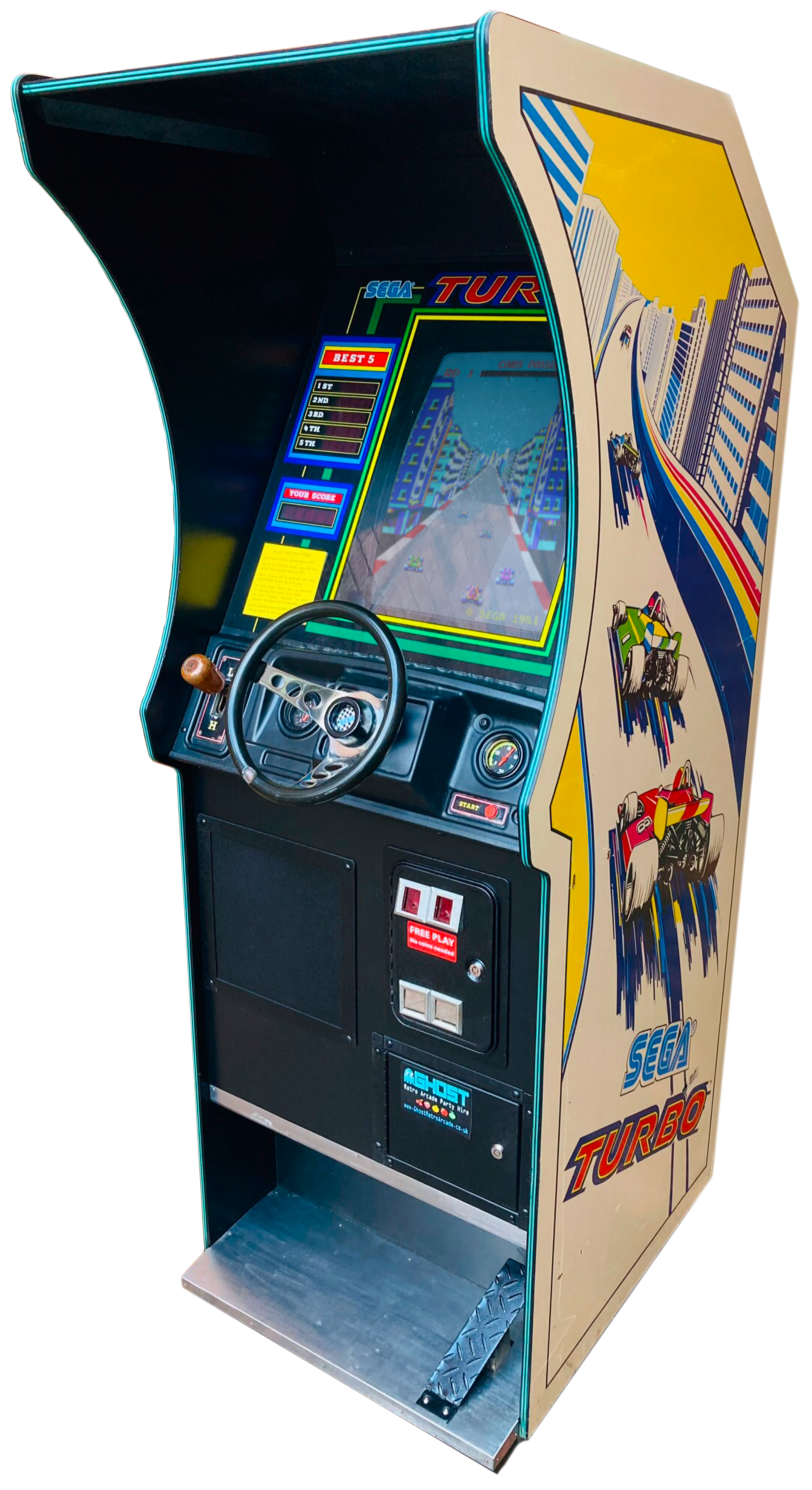 sega turbo arcade machine hire