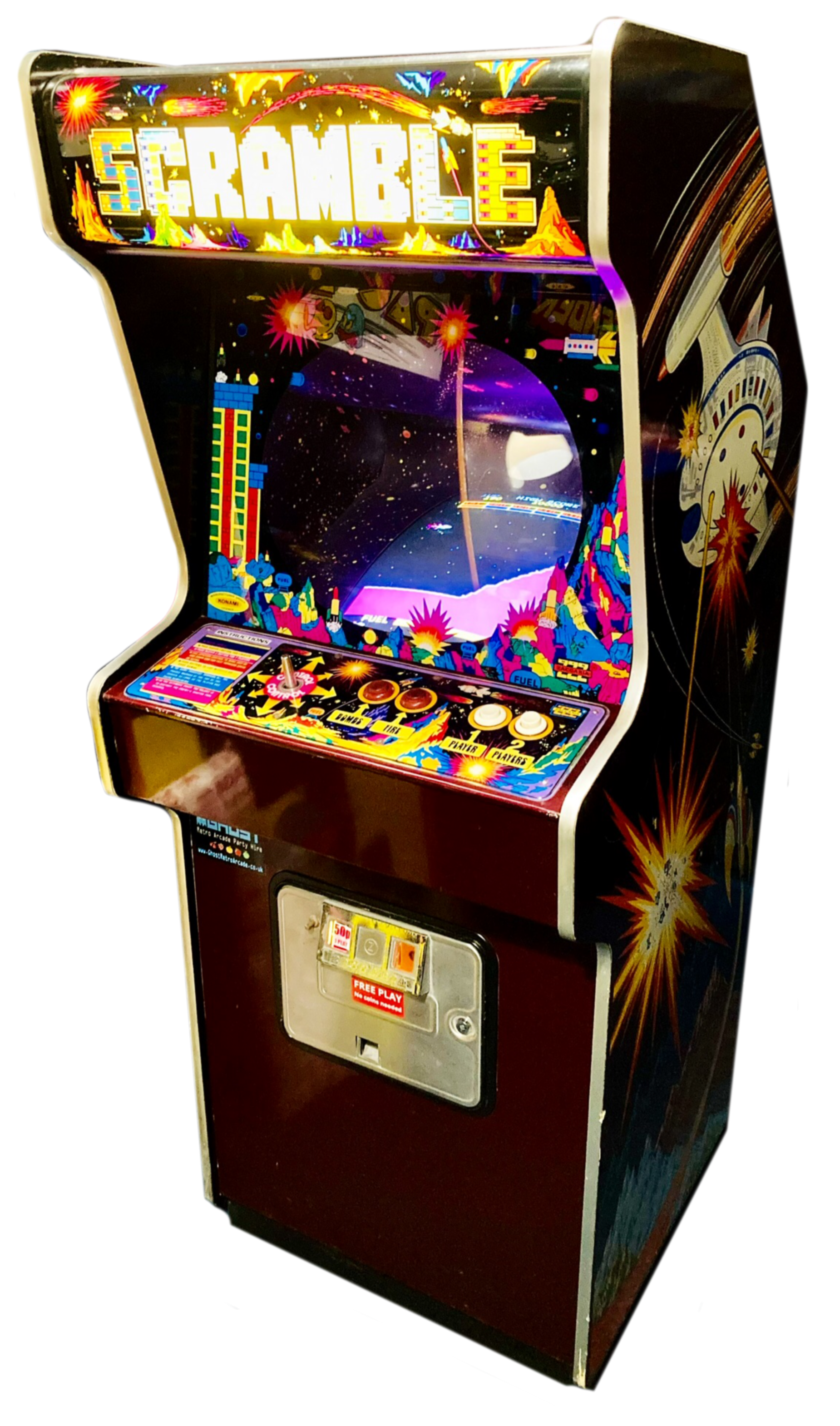 scramble arcade machine hire