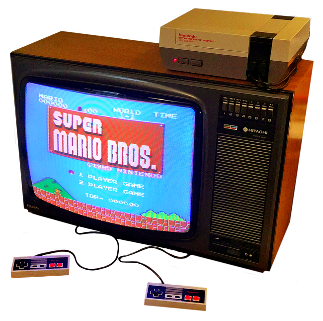 classic games console and classic retro tv hire