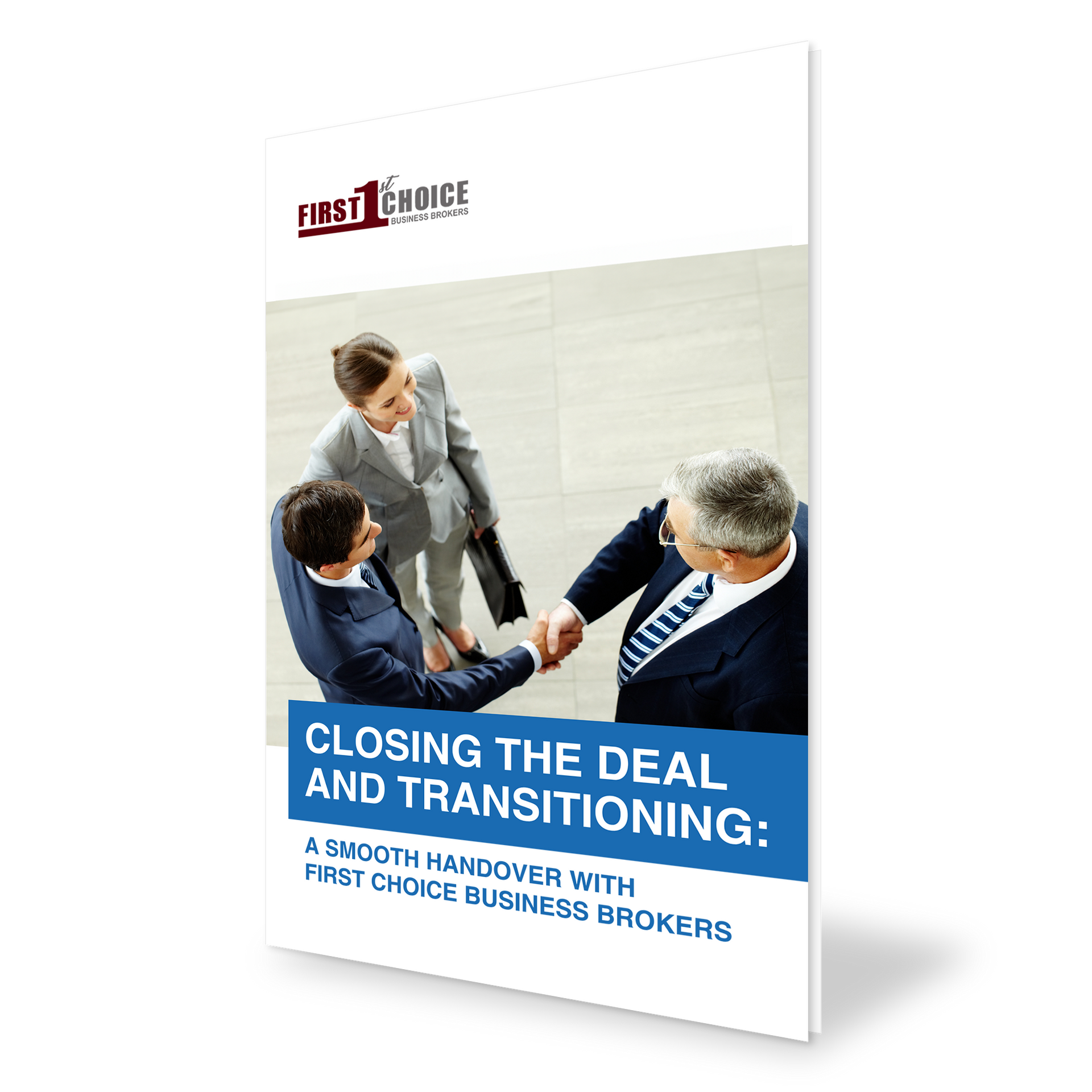 A book titled closing the deal and transitioning