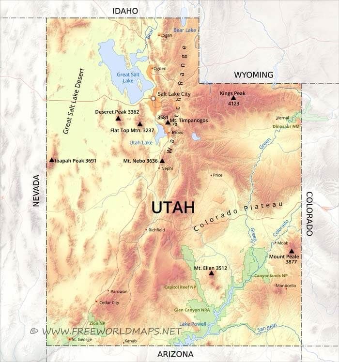 Utah map