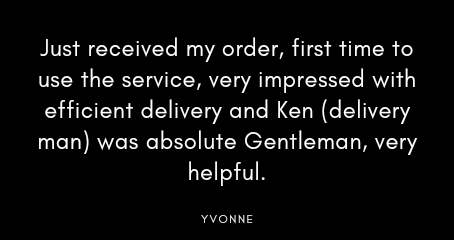 Dublin delivery service reviews testimonial
