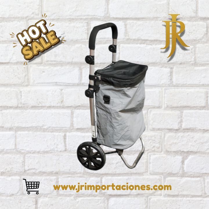 Carrito de Mercado Plegable con Bolsa