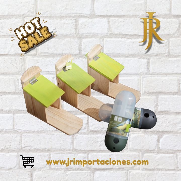 Casitas y Comederos para Aves