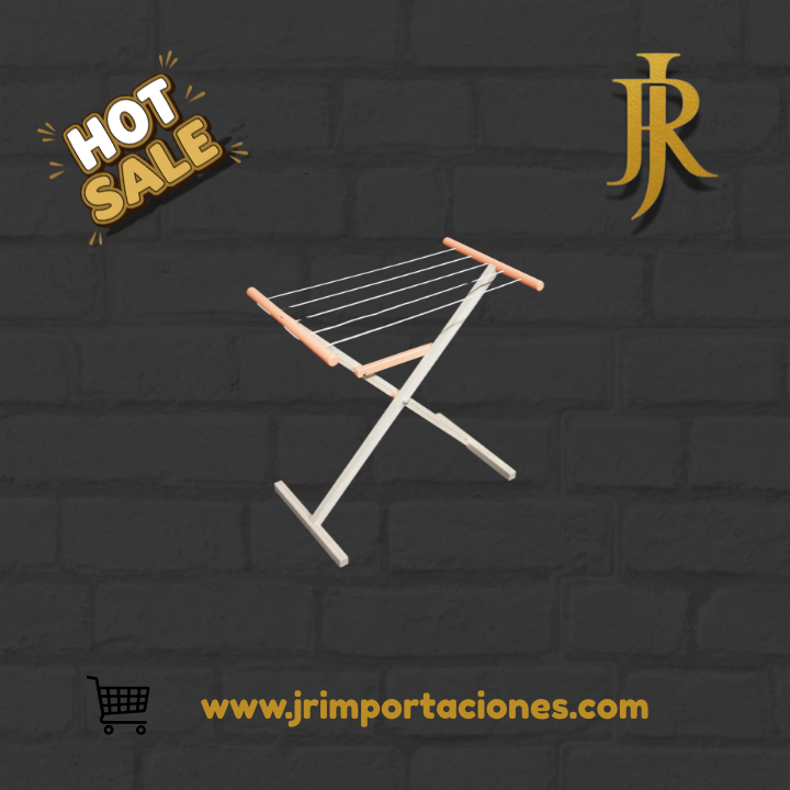 Tendedero de Ropa Plegable – Madera y Metal