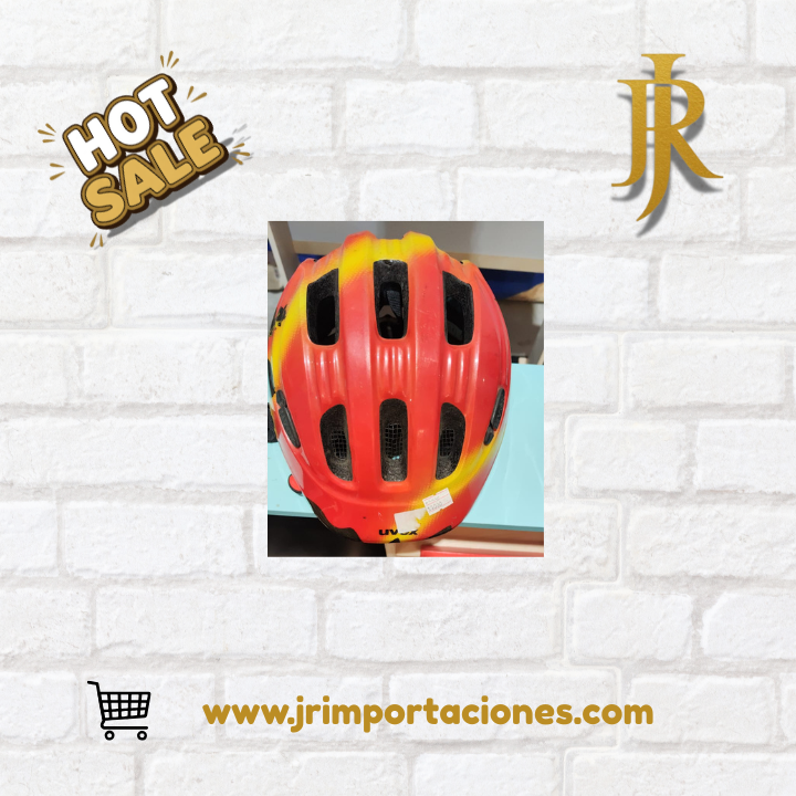 Casco de Ciclismo Infantil – Rojo con Amarillo (UVEX)