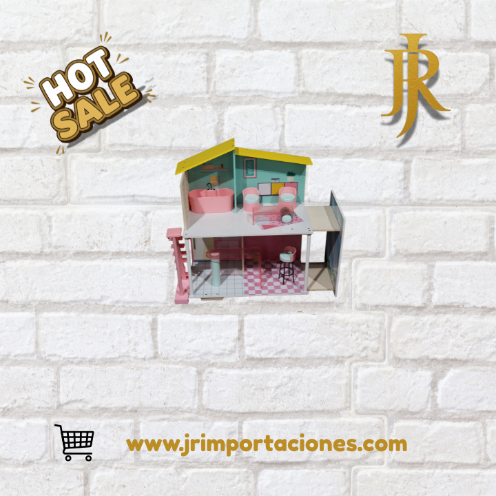 Casa de Muñecas – Cocina y Sala Rosada