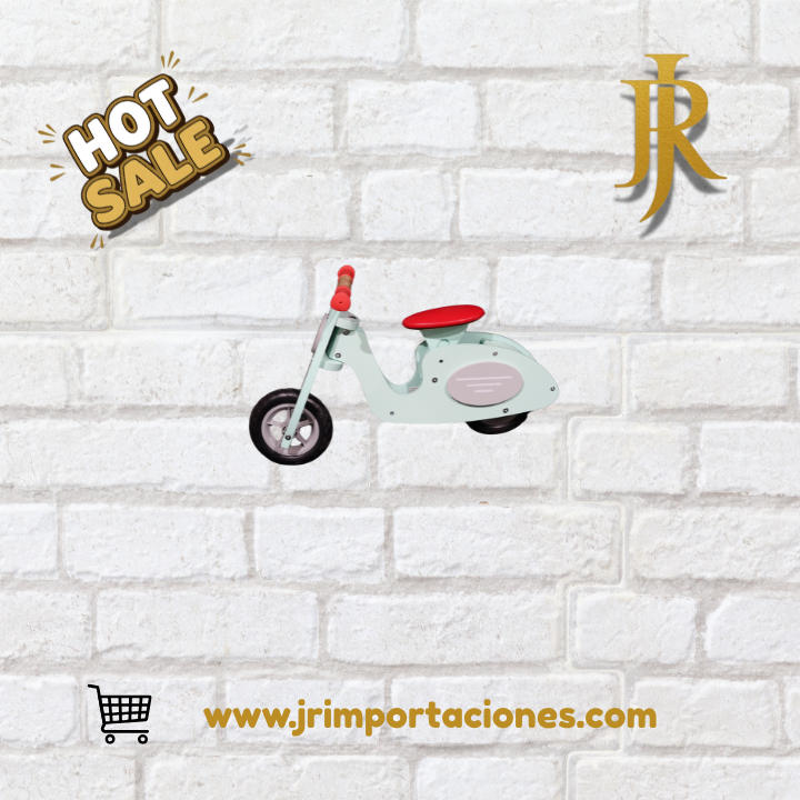 Moto de Balance para Niños – Color Verde Menta