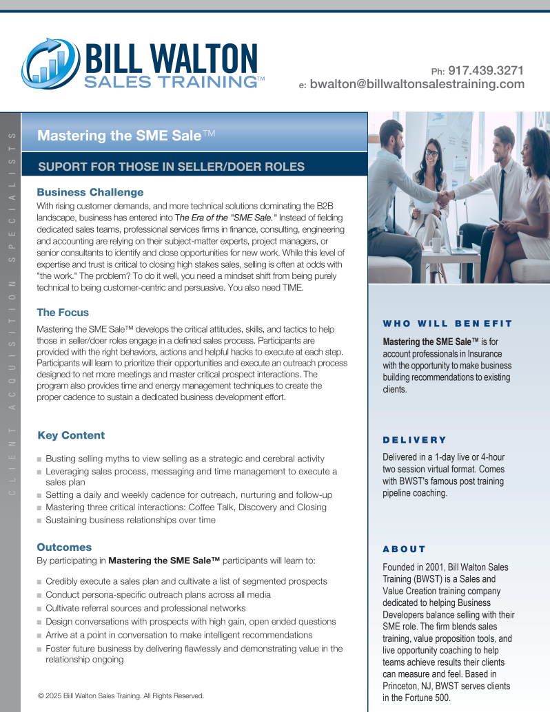 mastering the SME sale