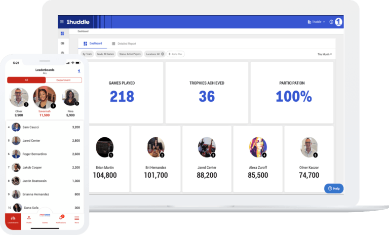 image of 1Huddle app reporting