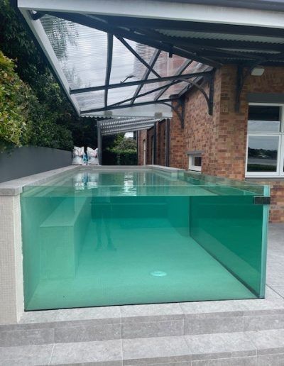 Simple Pool Front View — Brisbane, QLD — Euroglass Australia