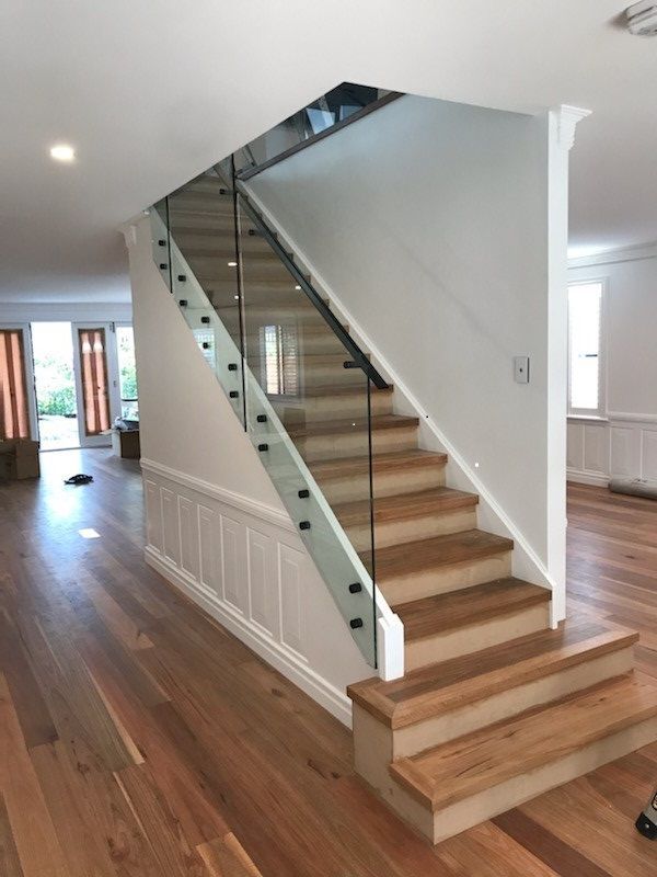 Glass Staircase Balustrade — Brisbane, QLD — Euroglass Australia