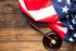 american flag with a gavel