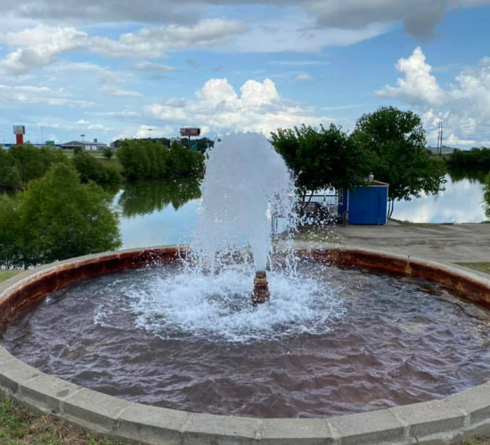 coin waterfall pond