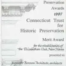 1997-Preservation-trust-award-Elizabethan-Club-and-Library