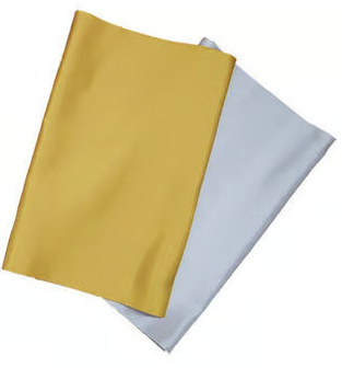 Gold and silver drapes