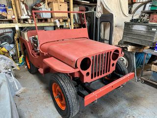 Jeep under restoration