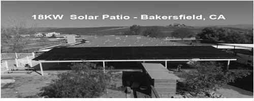 aerial view of solar panels