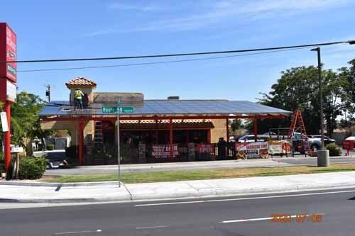 solar panels on ground