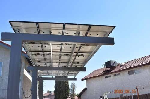 bottom of solar panels