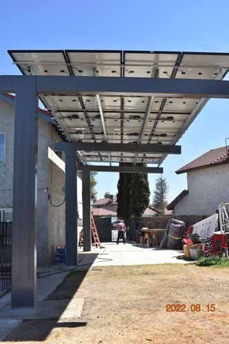 bottom of solar panels