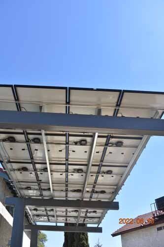 bottom of solar panels