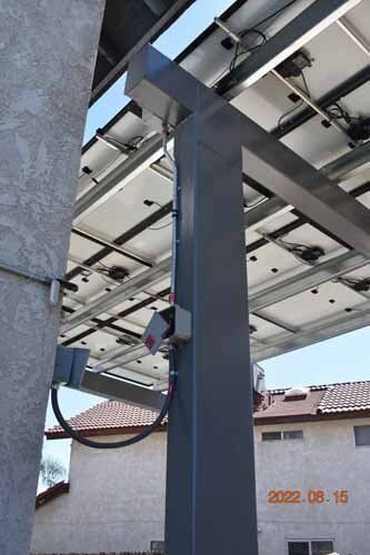 bottom of solar panels