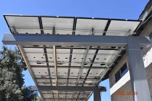 bottom of solar panels