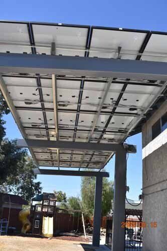 bottom of solar panels