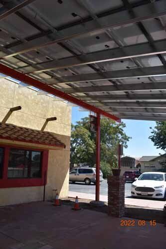 solar panel covered area