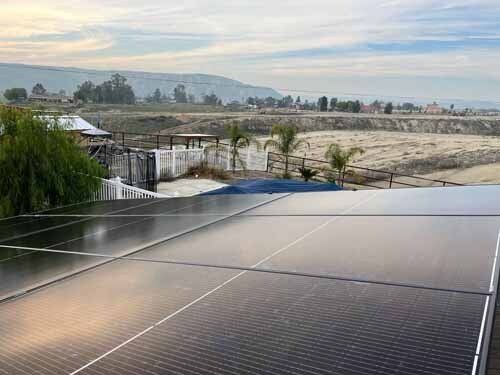 close up of solar panels