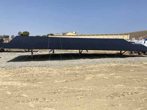 solar panels on ground