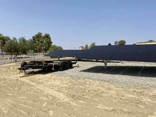 solar panels on ground