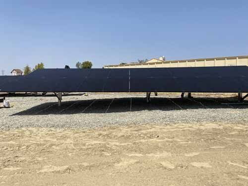 solar panels on ground