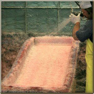 Mid Travel Manx — Man Spraying On A Fiber Reinforced Product In San Marcos, CA