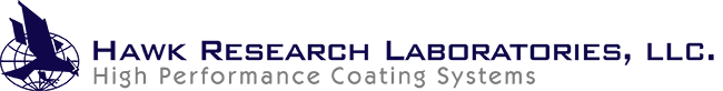 Hawk Research Laboratories, LLC. logo: a stylized hawk and text 