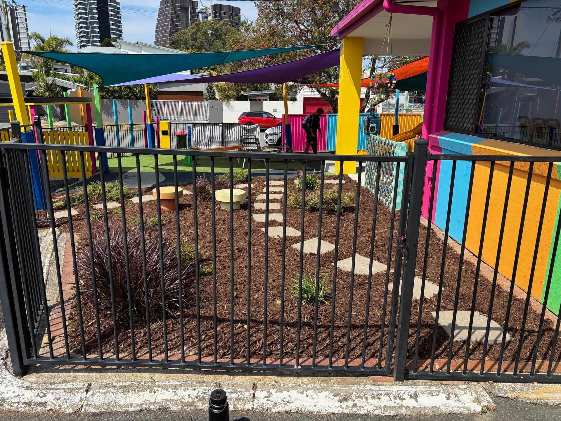 Lush Garden Bed With Vibrant Flowers — Rohan's Maintenance in Robina, QLD