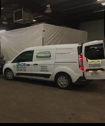 White service van with 