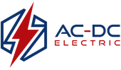 The logo for ac-dc electric shows a lightning bolt in a hexagon.